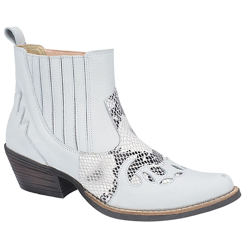 Botas Country Masculinas - 2066branco/cobrabrancoM3