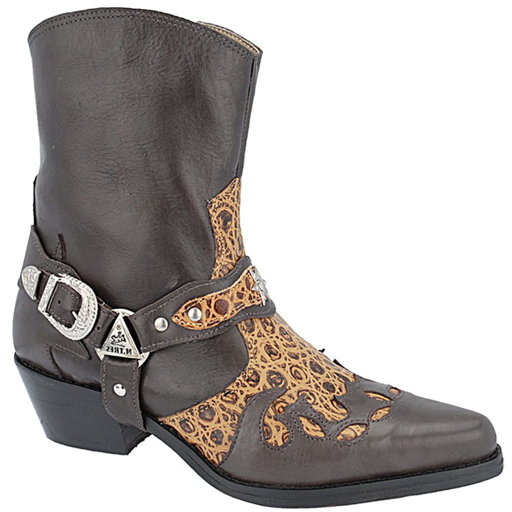 Botas Country Masculinas - 9075caféselvagem/crocoM3