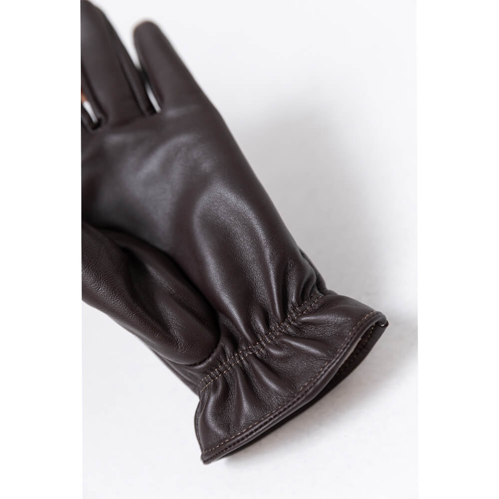 Luva Térmica Feminina Touch Screen em Couro Legítimo 620 Preto