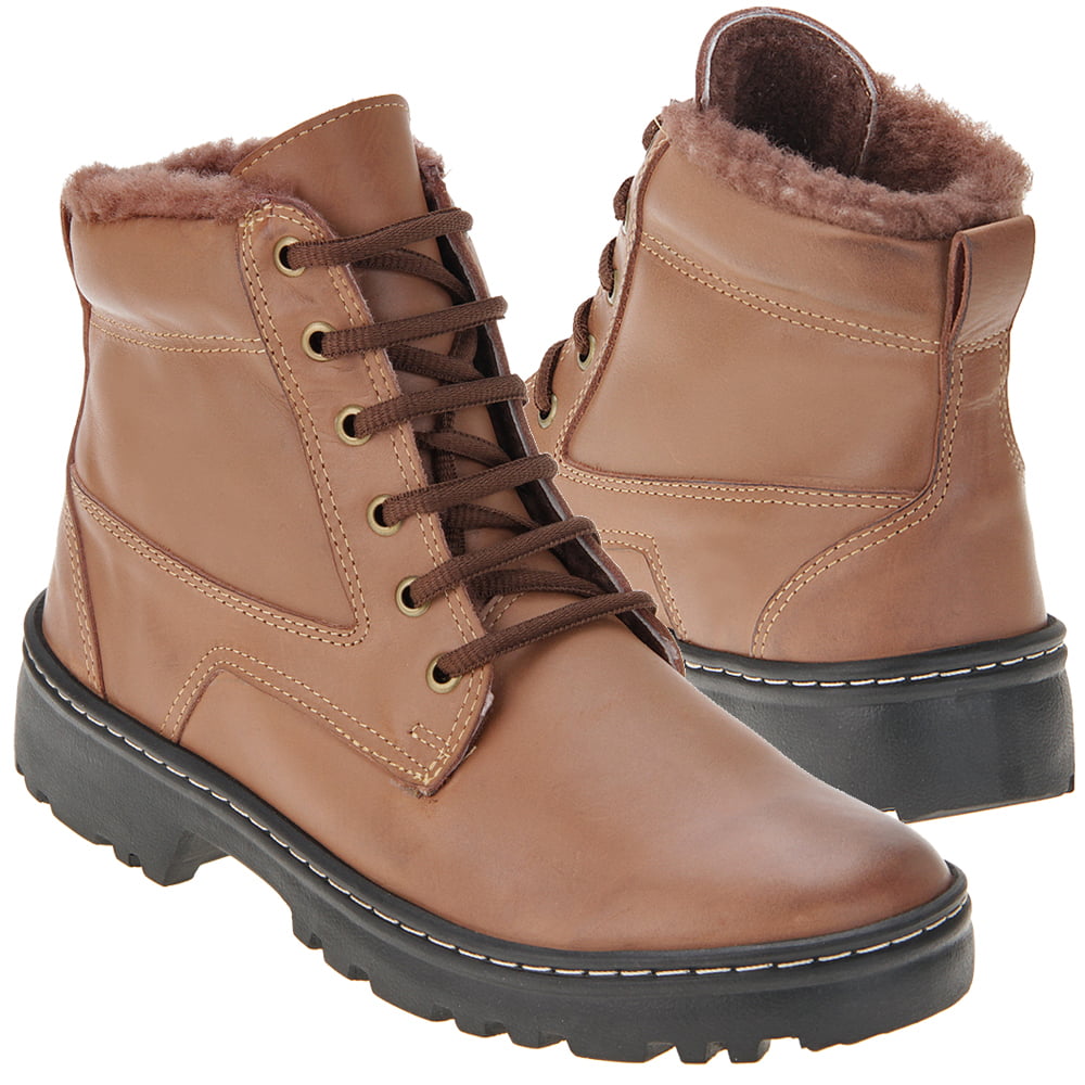 Bota Masculina Linha Neve Forrada com Lã Natural de Carneiro - 0548M3