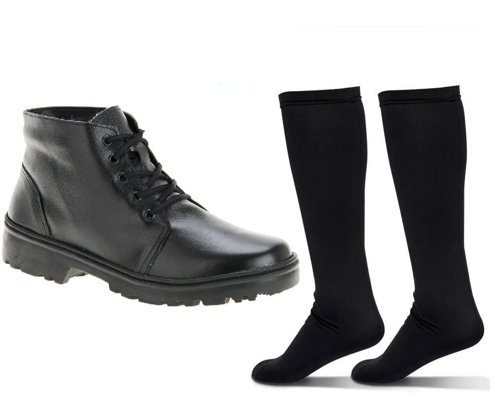 Botas Para Neve Masculina Forradas com Lã Natural de Carneiro - 1400nGI + BRINDE MEIA TÉRMICA