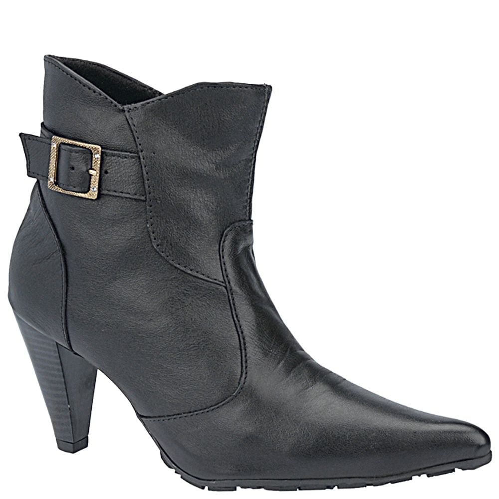 BOTAS FEMININAS CANO CURTO - 1070BO - PRETO - 36 (sem lã)