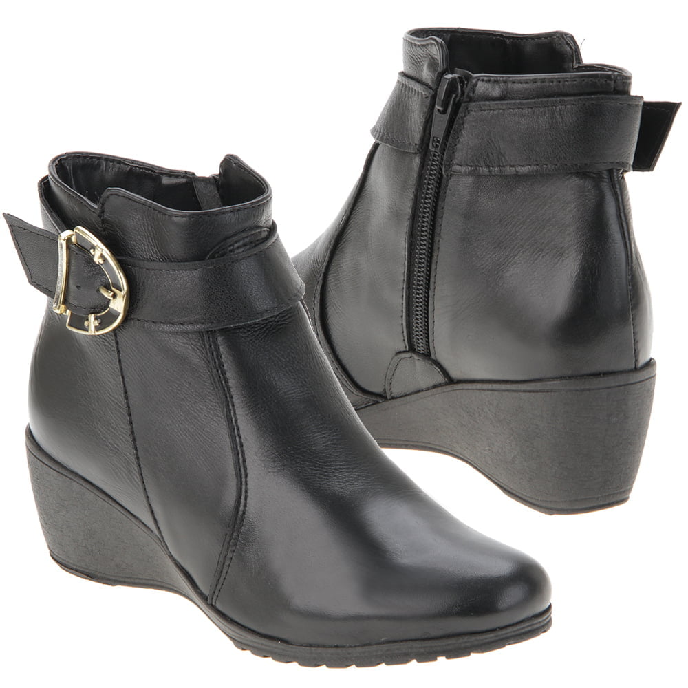 BOTAS FORRADAS COM LÃ - 1696PBO - PRETO - 35 