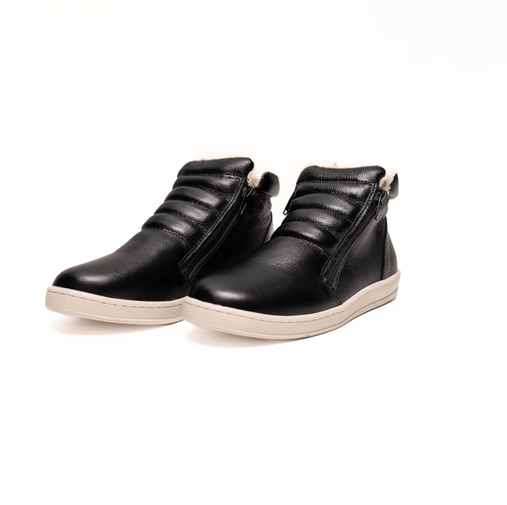 Botas Forradas com Lã Duplo Zíper - 378pGI Preto - 34