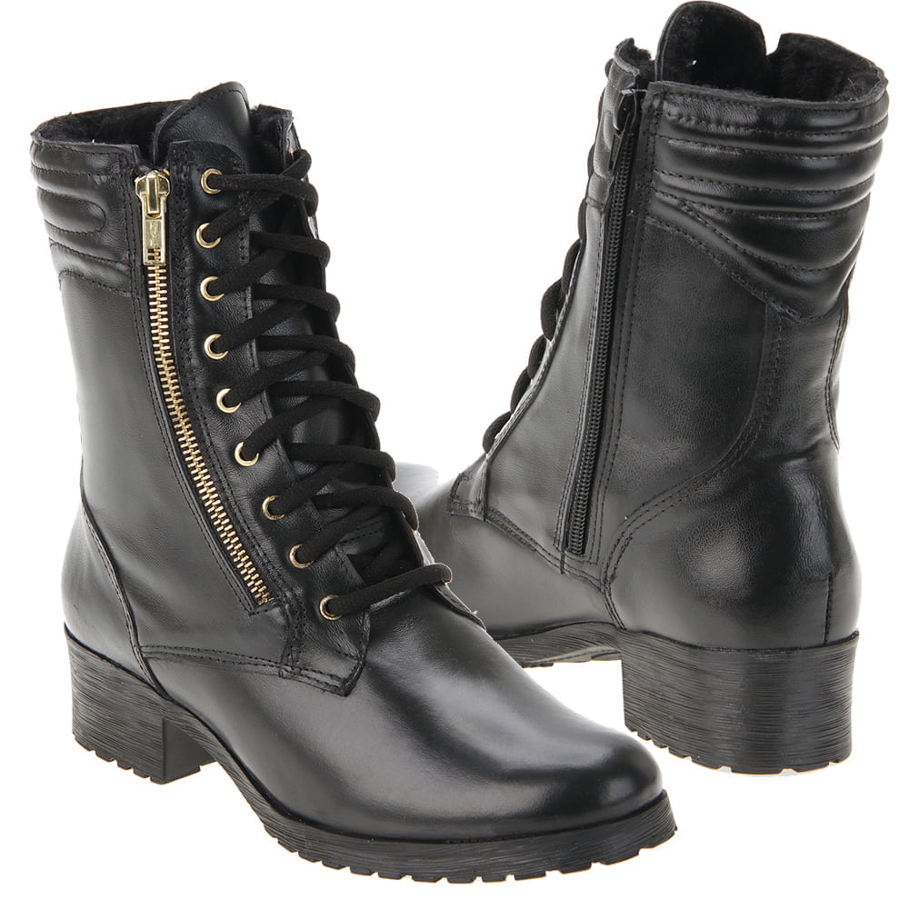 BOTAS PARA NEVE FORRADAS COM LÃ NATURAL DE CARNEIRO - 11033NGI - PRETO - 36