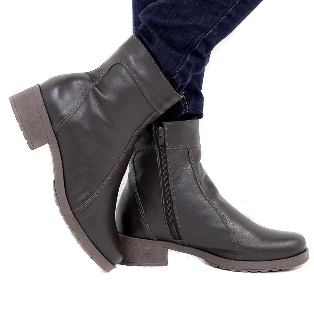 Botas Para Neve Forradas com Lã Natural de Carneiro - 1500nGI - CAFÉ - 34