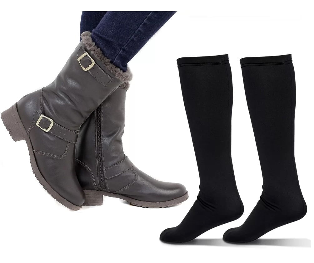 BOTAS PARA NEVE FORRADAS COM LÃ NATURAL DE CARNEIRO - 1701NGI - CAFÉ - 36