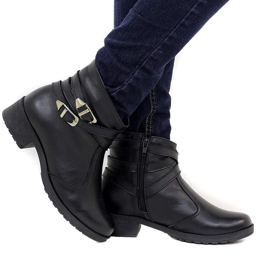 BOTAS PARA NEVE FORRADAS COM LÃ NATURAL DE CARNEIRO- 21015NGI - PRETO - 37