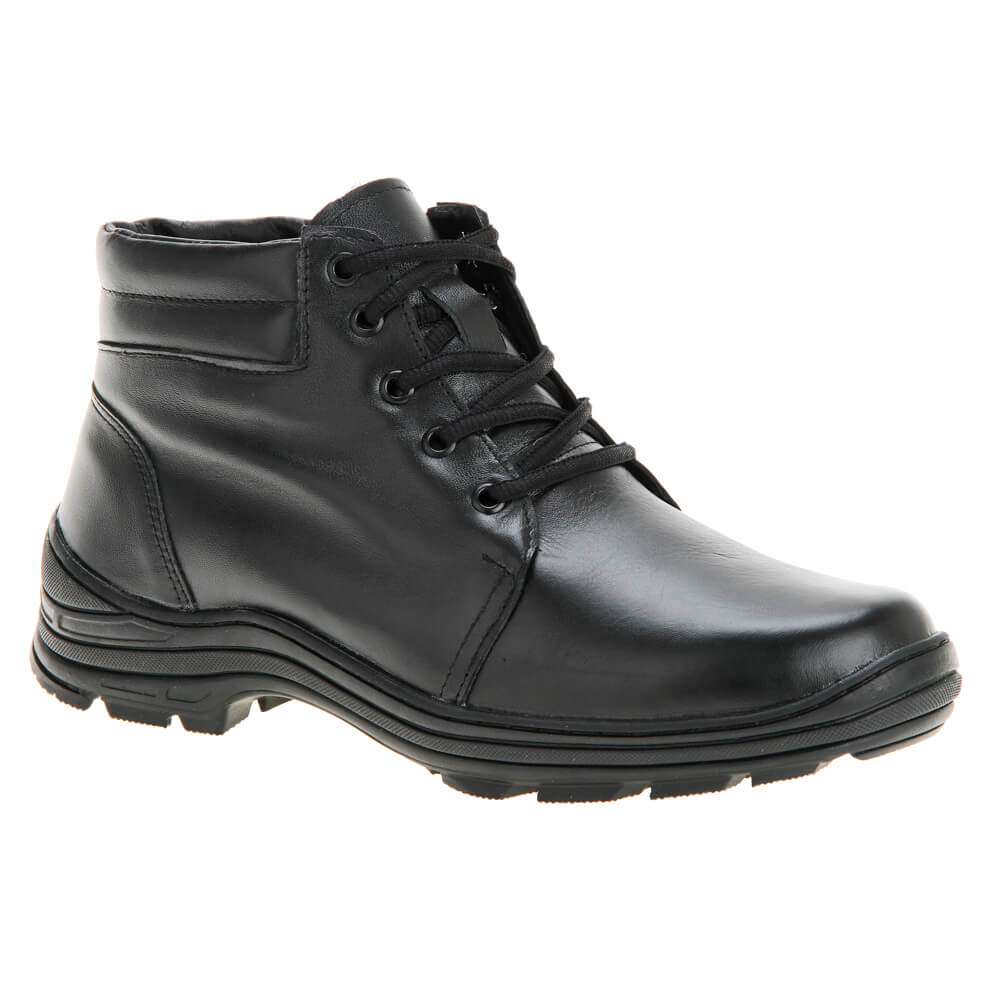 Botas Para Neve Masculina Forradas Com Lã Natural de Carneiro - 1406nGI - PRETO - 38