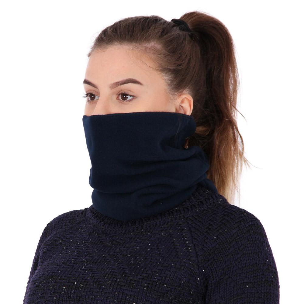 Balaclava Feminina em Tecido Soft Microfleece Azul Marinho