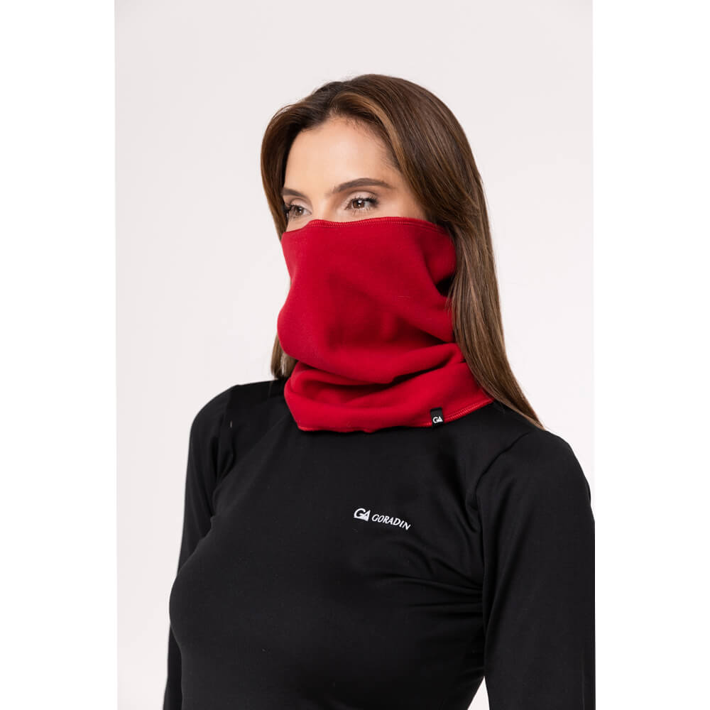 Balaclava Feminina em Tecido Soft Microfleece Vermelho