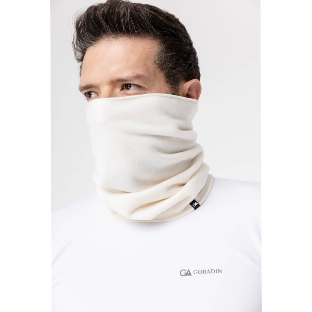 Balaclava Masculina em Tecido Soft Microfleece Off White