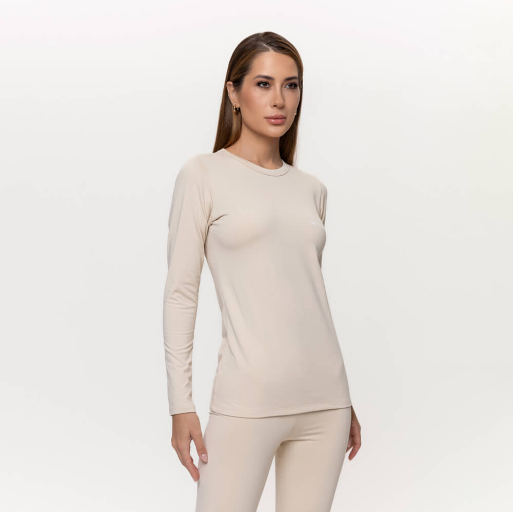 Blusa Térmica Feminina Segunda Pele - 2020 Bege