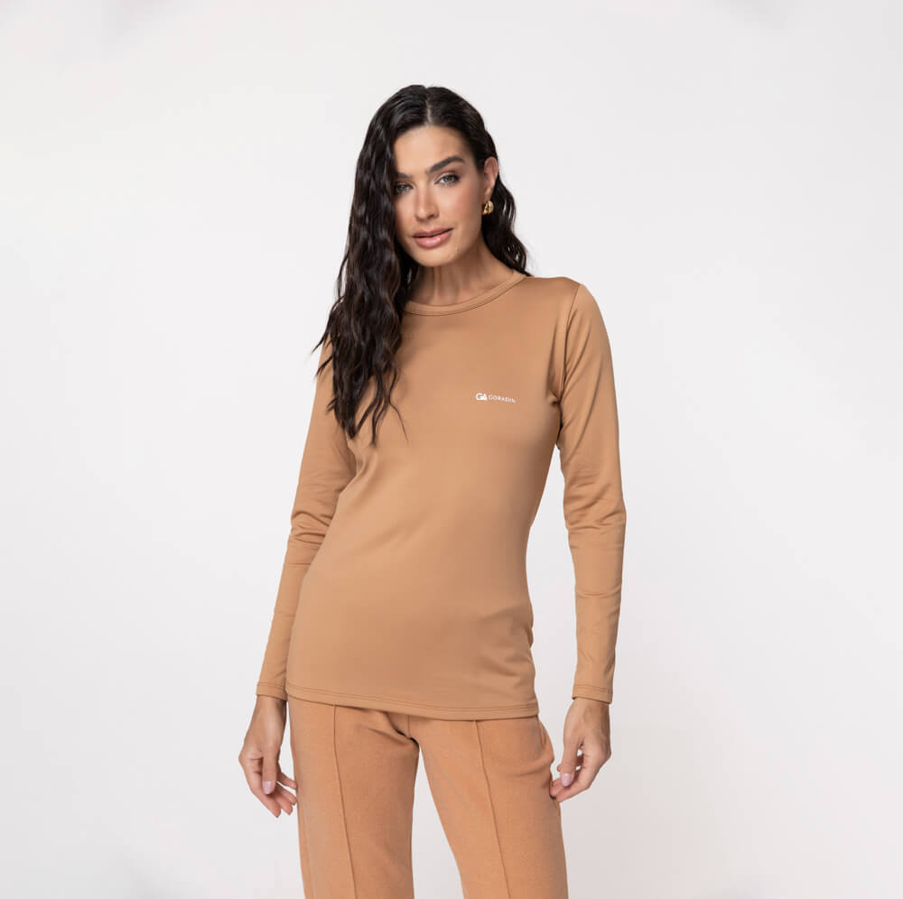 Blusa Térmica Feminina Segunda Pele - 2020 Camel