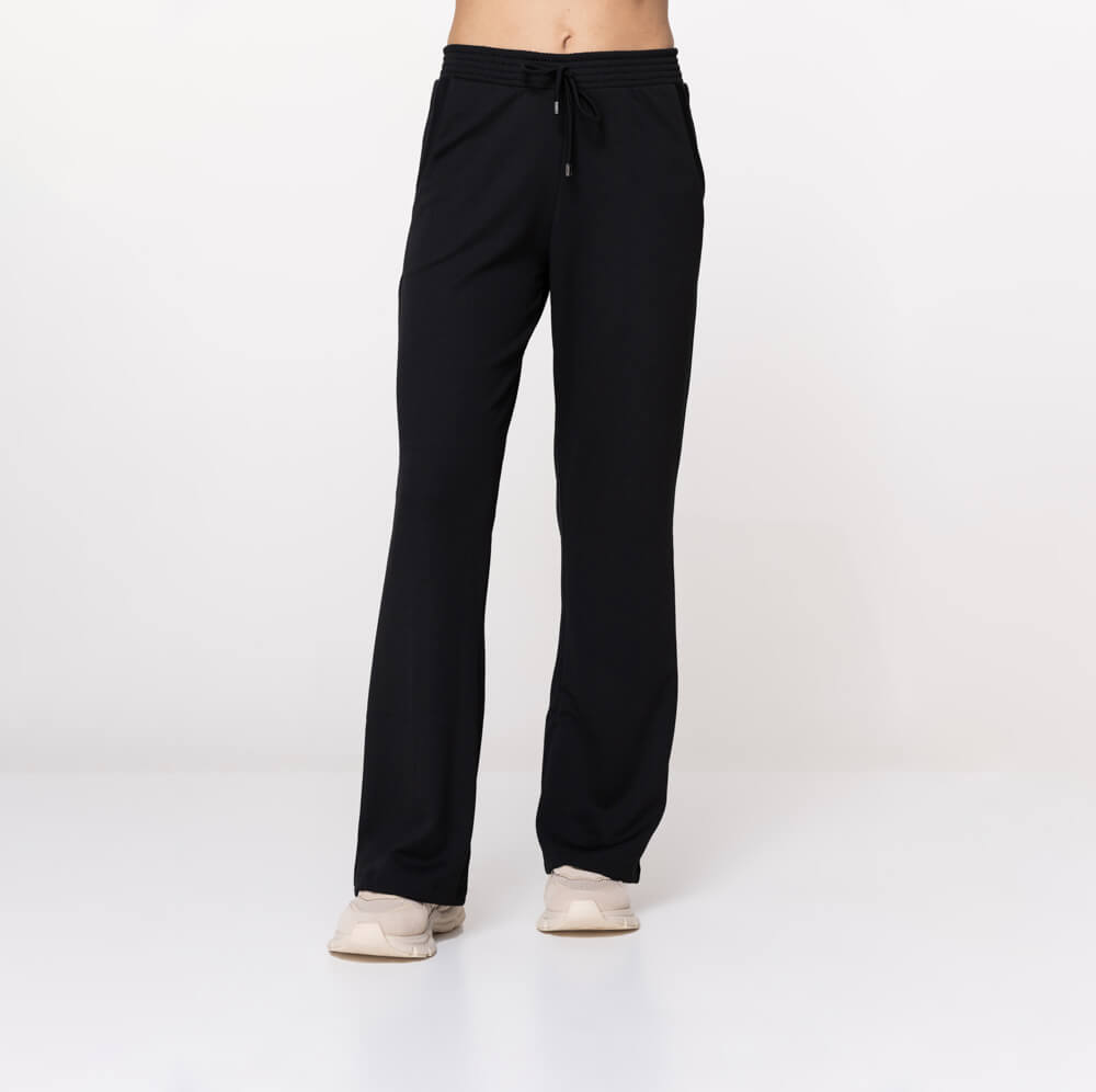Calça Pantalona Térmica Feminina Canelada - 3231 Preto