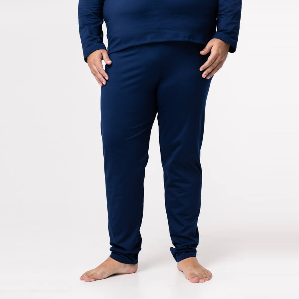 Calça Térmica Masculina Segunda Pele Plus Size - 898E Azul Marinho