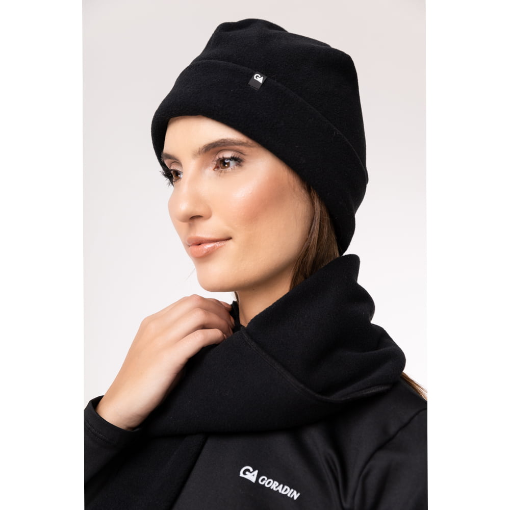 Gorro Térmico Feminino Microfleece Preto