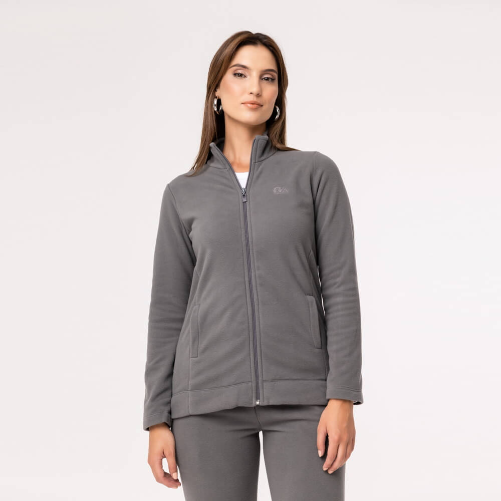 Jaqueta Fleece Térmica Feminina - 3131 Chumbo