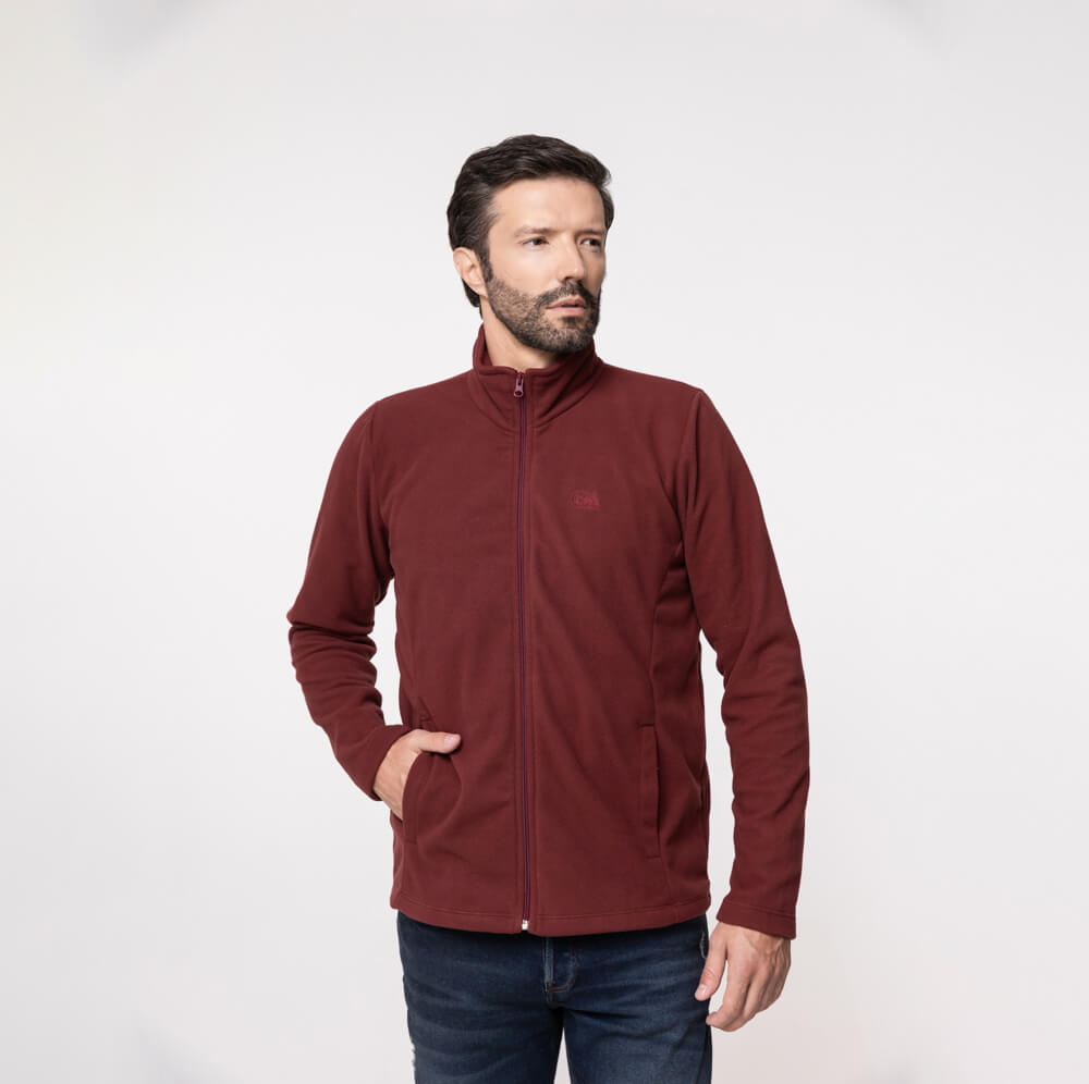 Jaqueta Fleece Térmica Masculina - 2150 Borgonha
