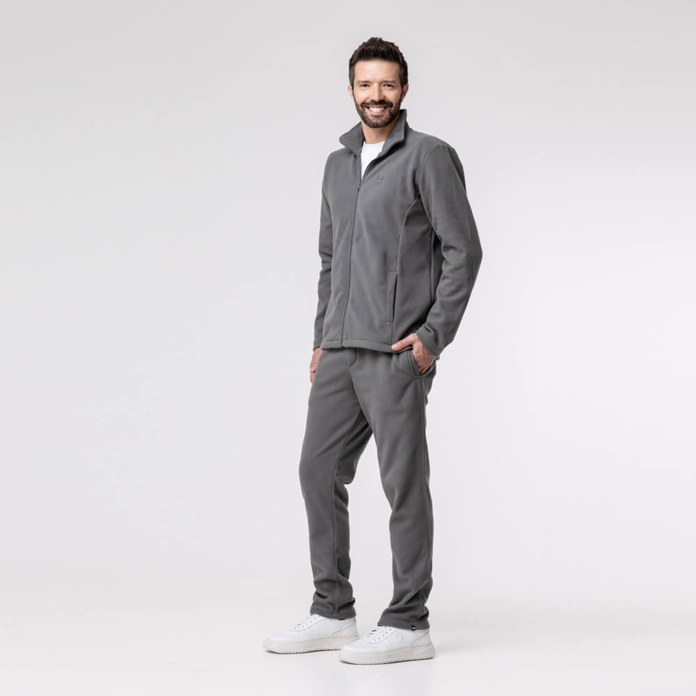 Jaqueta Fleece Térmica Masculina - 2150 Chumbo - Goradin.com.br