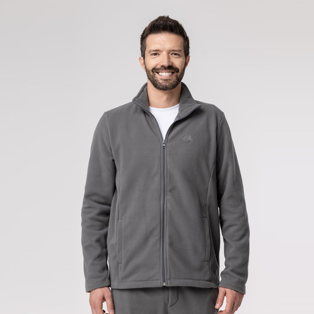 Jaqueta Fleece Térmica Masculina - 2150 Chumbo