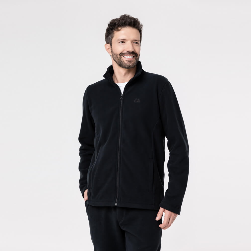 Jaqueta Fleece Térmica Masculina 2150 Preto