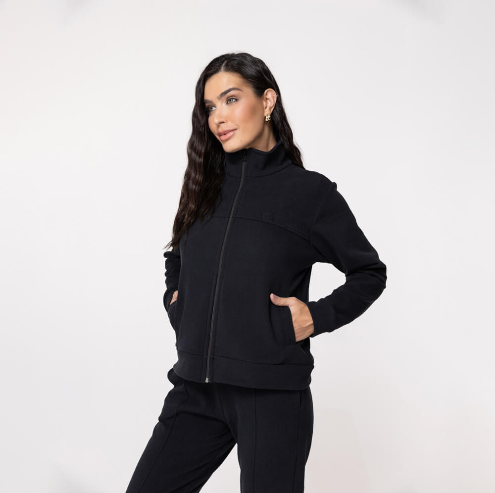 Jaqueta Malha Comfy Feminina - 3225 Grafite