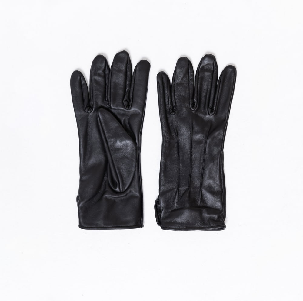 Luva Térmica Masculina Touch Screen em Couro Legítimo - 1001 Preto