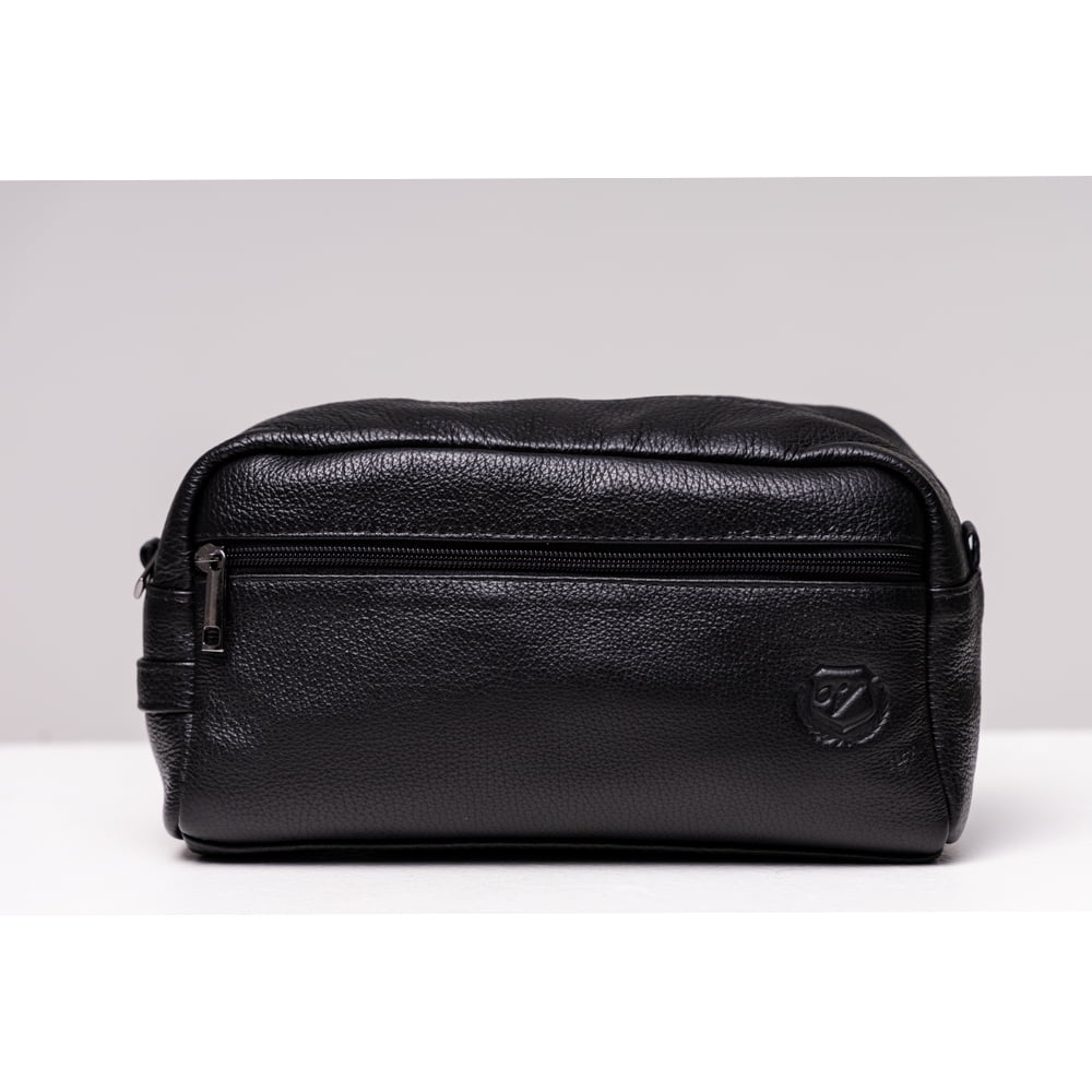 Necessaire para Viagem de Couro - 1705 Preto