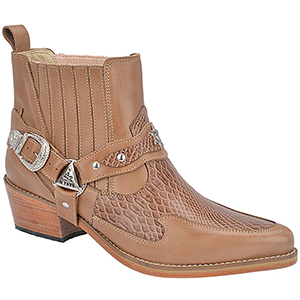 Botas Country Masculinas - 9076camel/crocopinhãoM3