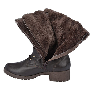 Botas Para Neve Forradas com Lã Natural de Carneiro - 11003nGI