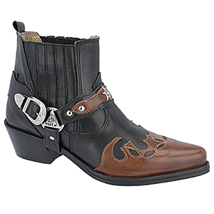 Botas Country Masculinas - 9066whiskyselvagem/preto