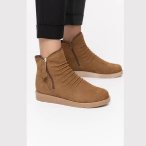 Botas Forradas com Lã - 362pGI Nobuck Tabaco