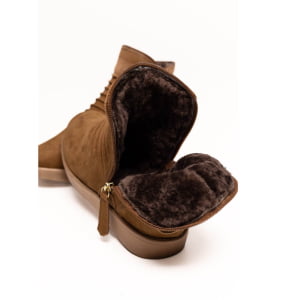 Botas Forradas com Lã - 362pGI Nobuck Tabaco
