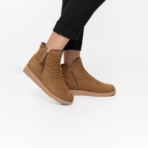 Botas Forradas com Lã - 362pGI Nobuck Tabaco