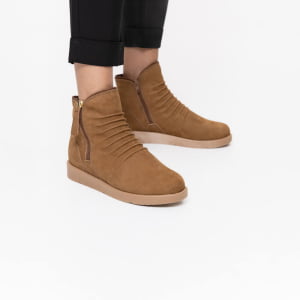 Botas Forradas com Lã - 362pGI Nobuck Tabaco