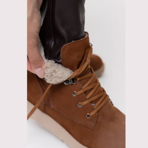 Botas Forradas com Lã - 364pGI Nobuck Castor