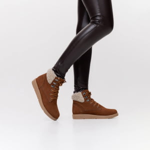Botas Forradas com Lã - 364pGI Nobuck Castor