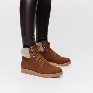 Botas Forradas com Lã - 364pGI Nobuck Castor