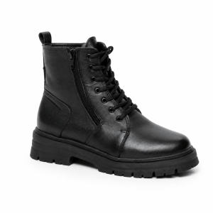 Botas Forradas com Lã Natural de Carneiro Coturno Sola Tratorada - 323cGI Preto