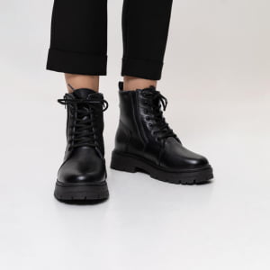 Botas Forradas com Lã Natural de Carneiro Coturno Sola Tratorada - 323cGI Preto