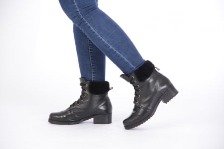 Botas Para Neve Forradas com Lã Natural de Carneiro - 12341nGI