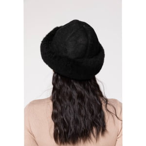 Gorro Gamulã em Lã Natural de Carneiro (Unissex) - 1313GI Preto