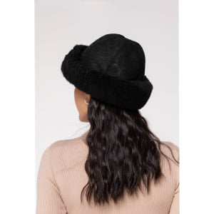 Gorro Gamulã em Lã Natural de Carneiro (Unissex) - 1313GI Preto