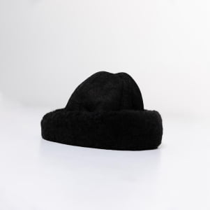 Gorro Gamulã em Lã Natural de Carneiro (Unissex) - 1313GI Preto