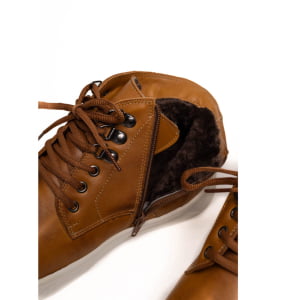 Bota Forrada com Lã Natural de Carneiro - 396pGI Caramelo