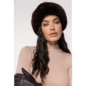 Gorro Gamulã em Lã Natural de Carneiro (Unissex) - 1313GI Café