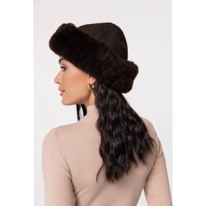 Gorro Gamulã em Lã Natural de Carneiro (Unissex) - 1313GI Café