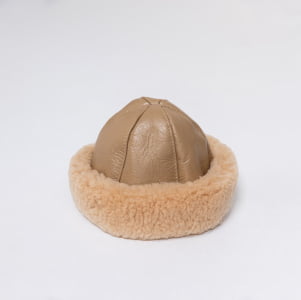 Gorro Gamulã em Lã Natural de Carneiro (Unissex) - 1313GI Bege