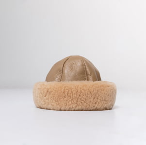 Gorro Gamulã em Lã Natural de Carneiro (Unissex) - 1313GI Bege